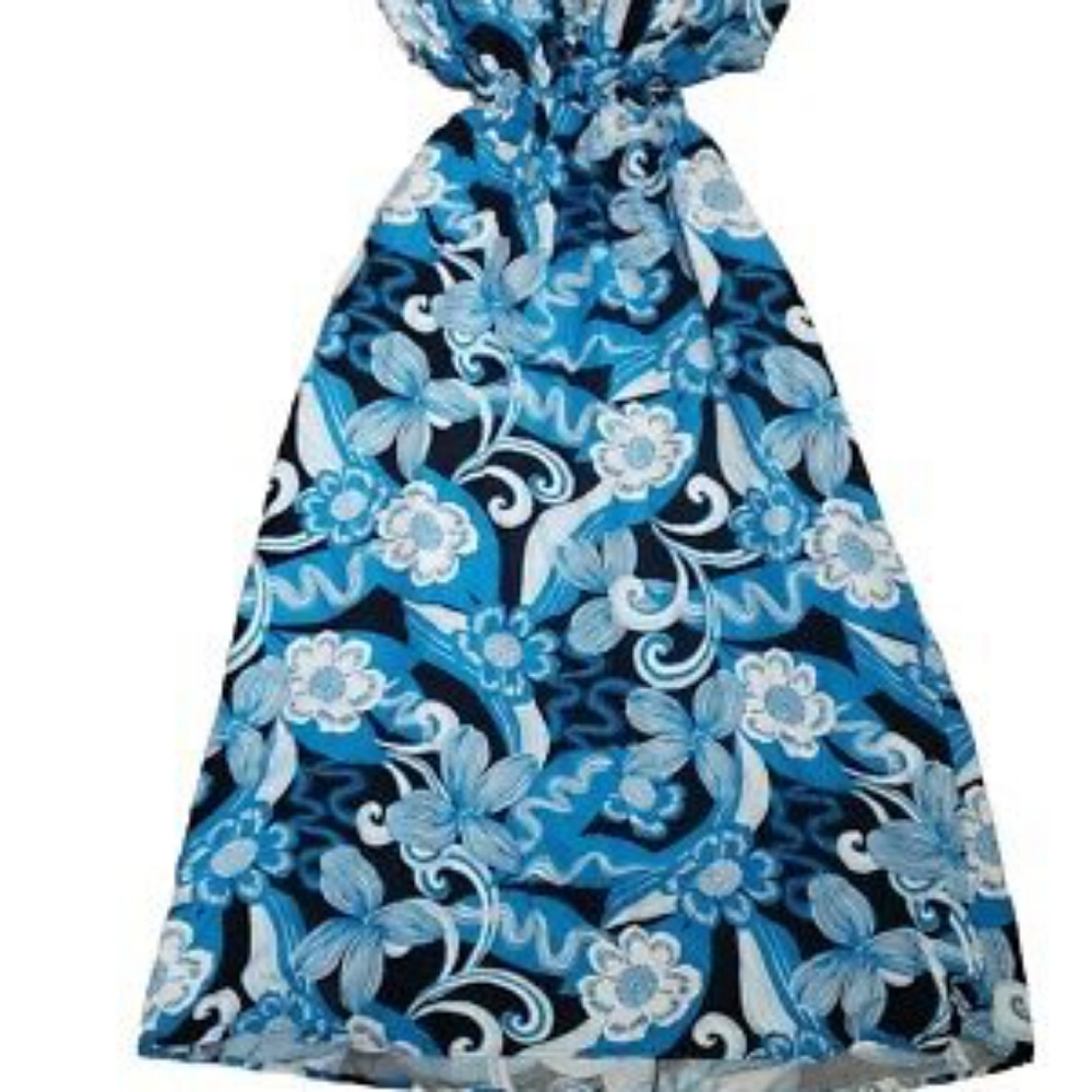 FUTURE COLLECTIVE WOMENS' midi Floral Dress Tie Back Size L - Picture 2 of 5